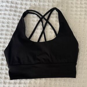 P'tula Black Crossback Sports Bra